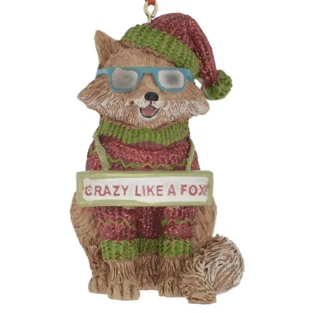 Christmas Ornament Sloth And Fox Born To Be Wild,‎ Crazy Like A Fox Kurt Adler